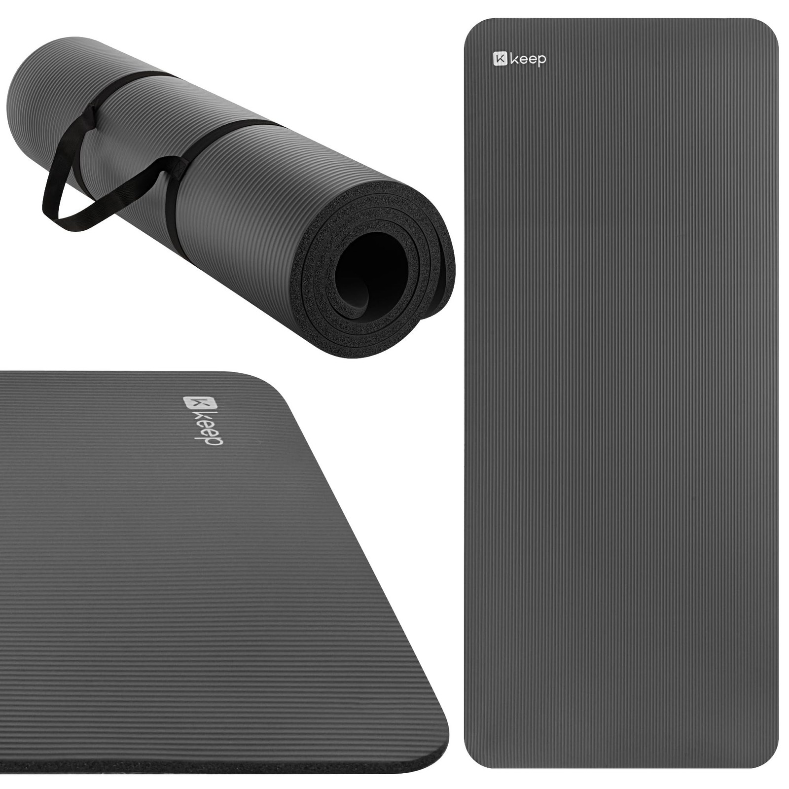 KEEP Extra Thick NBR Yoga Mat for Women & Men, 15mm Thick, 72”x32” L
