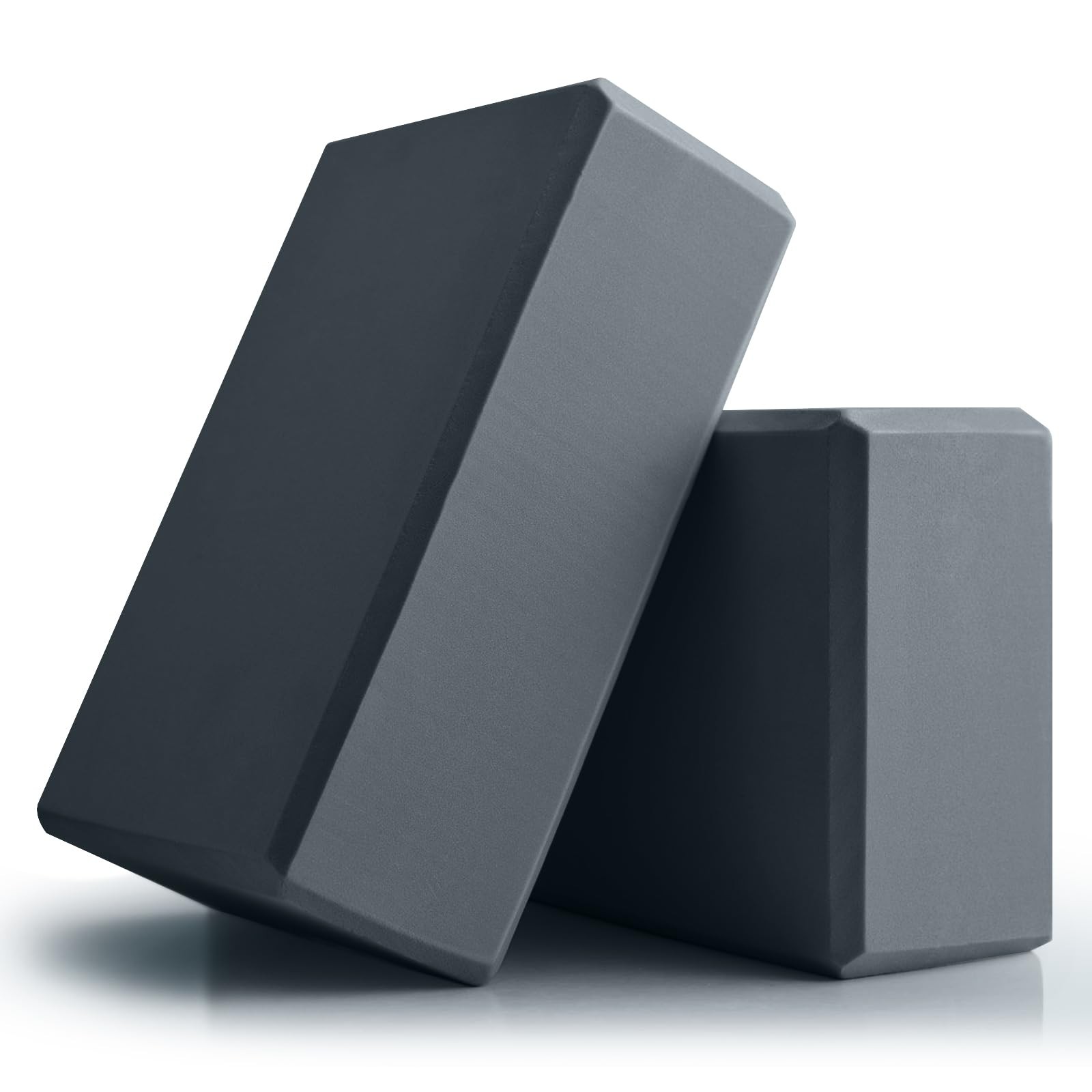 Yoga Blocks 2 Pcs, 9&Prime;x6&Prime;x3&Prime; Brick Foam EVA Block Large, Grey