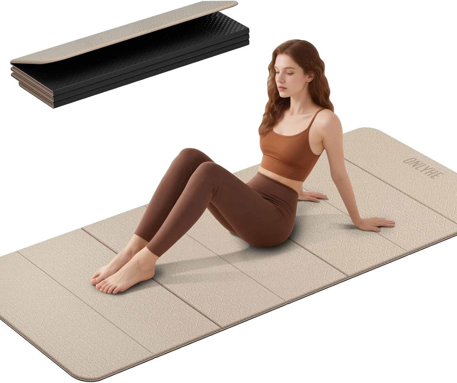 Extra Large Foldable Yoga Mat – Lightweight Non-Slip TPE for Home & Outdoor