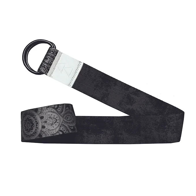 Gaiam Yoga Block / Strap Combo – 2 Foam Yoga Block + Pack (Blk) – 1 Strap (Blk)