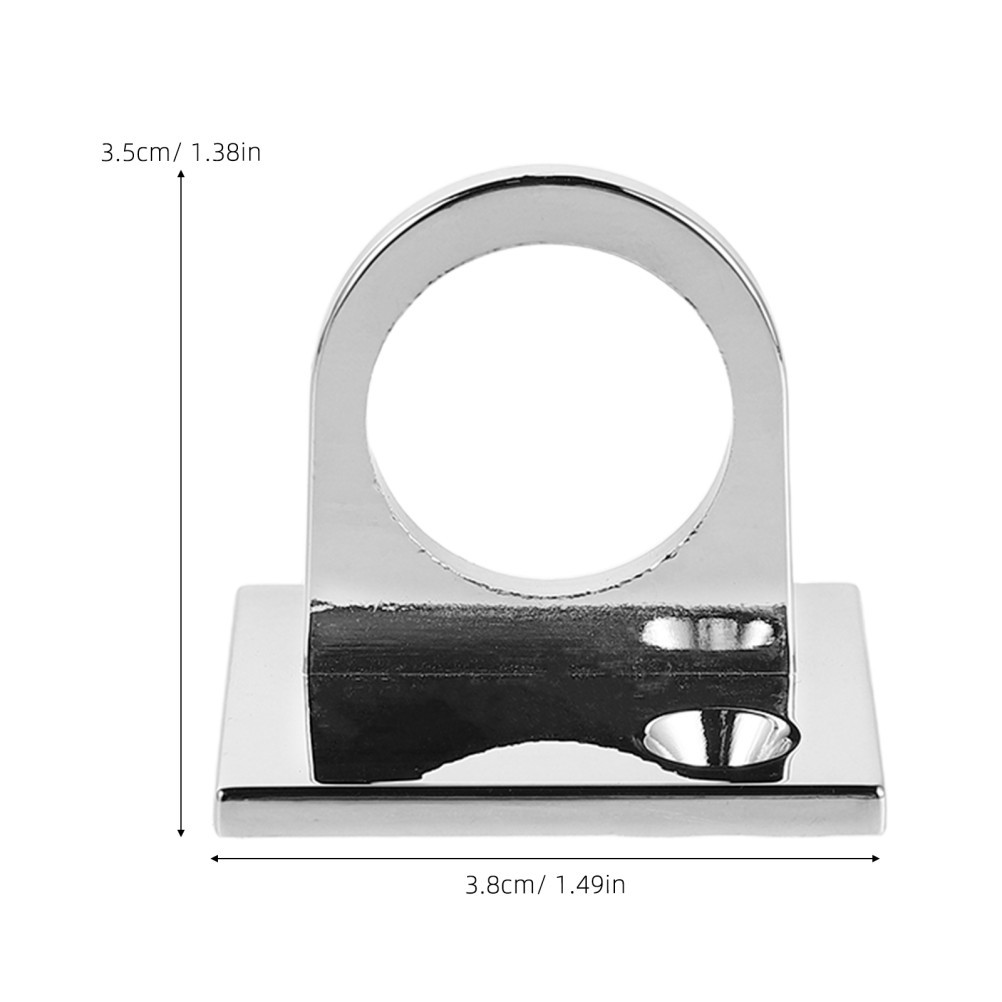 2 Pcs Stainless Steel Pad Eye Hook with Mounting Plate Heavy Duty