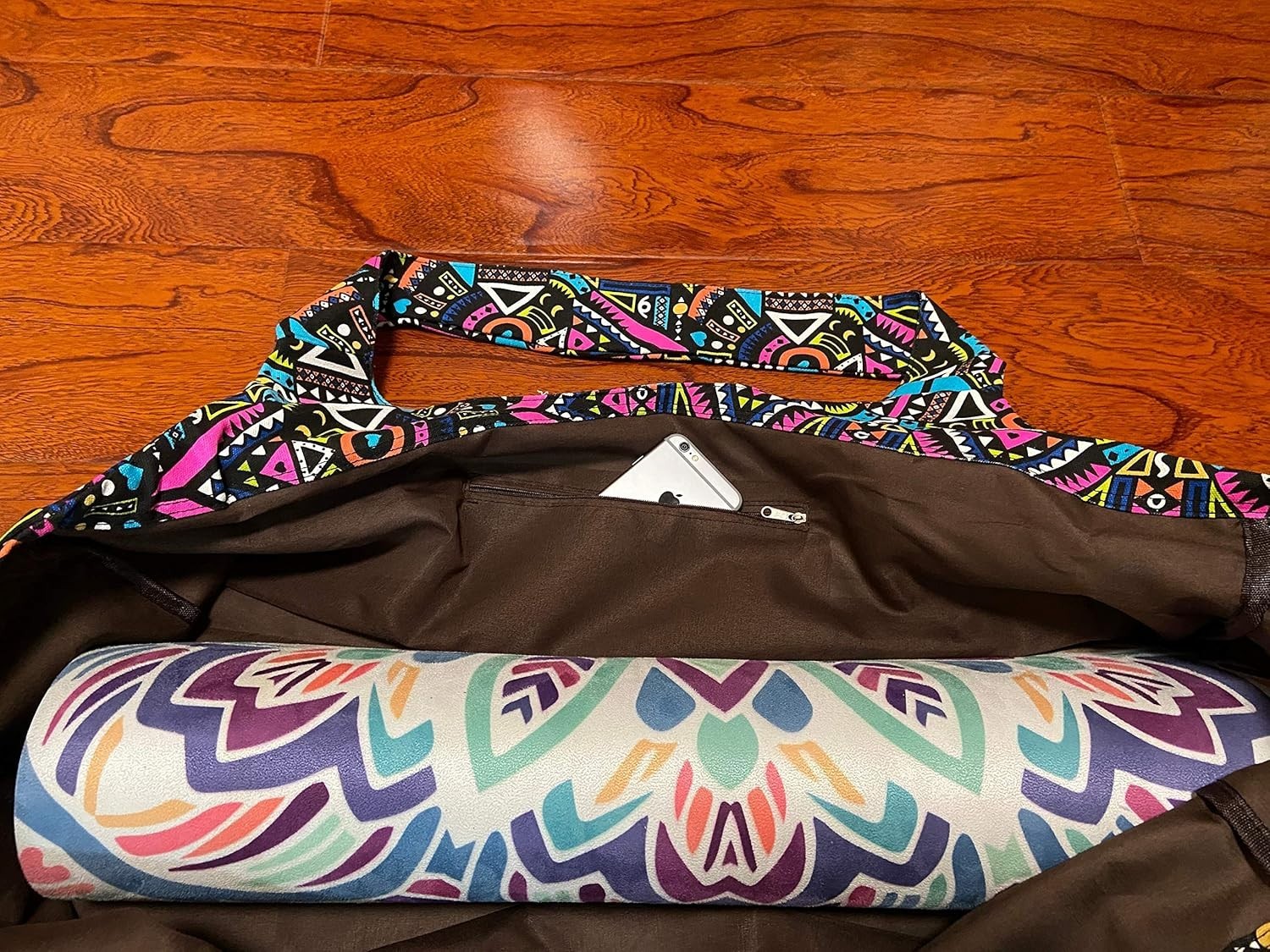 Bolsa grande para colchoneta y bloques de yoga portador de tapete de la mayoria