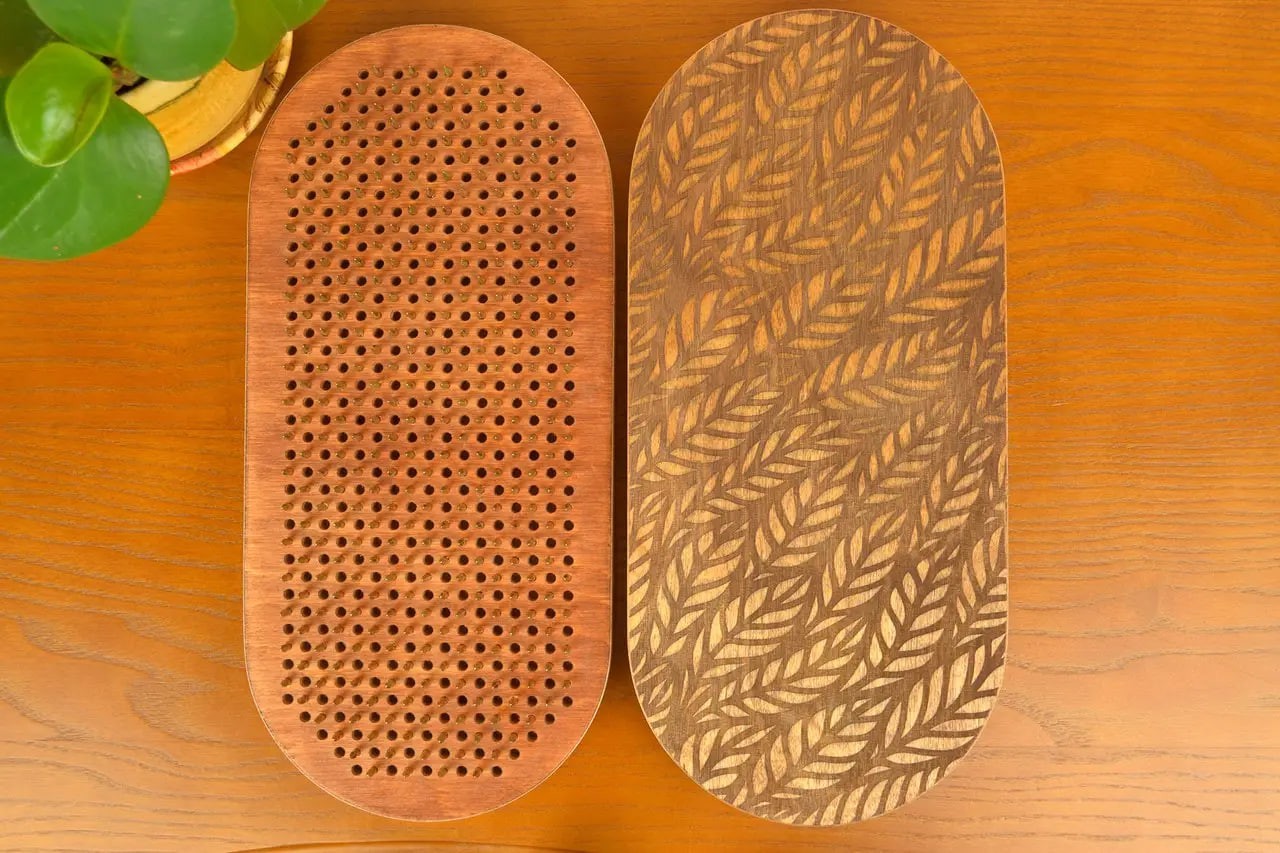 Sadhu Board « Leaves » Yellow Galvanized Nails 10 mm/0.4 inch