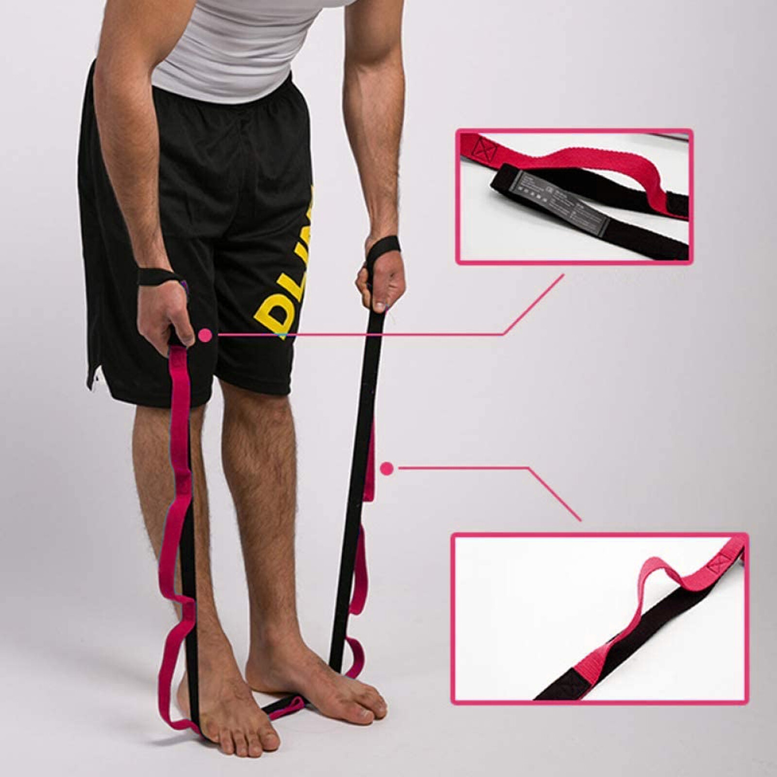 Yoga Stretch Strap Improve Flexibility Mobility Fitness Pilates Physical Therapy