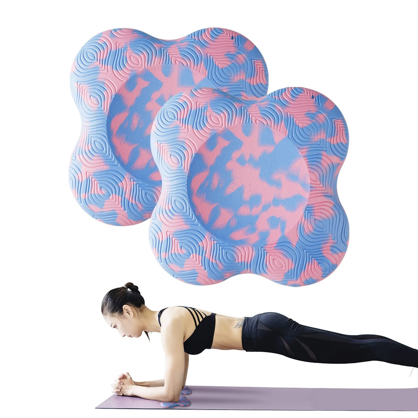 2 PCS Yoga Knee Pads, Anti Slip, Foam, Support, Knees, Elbows, Wrist, Hands