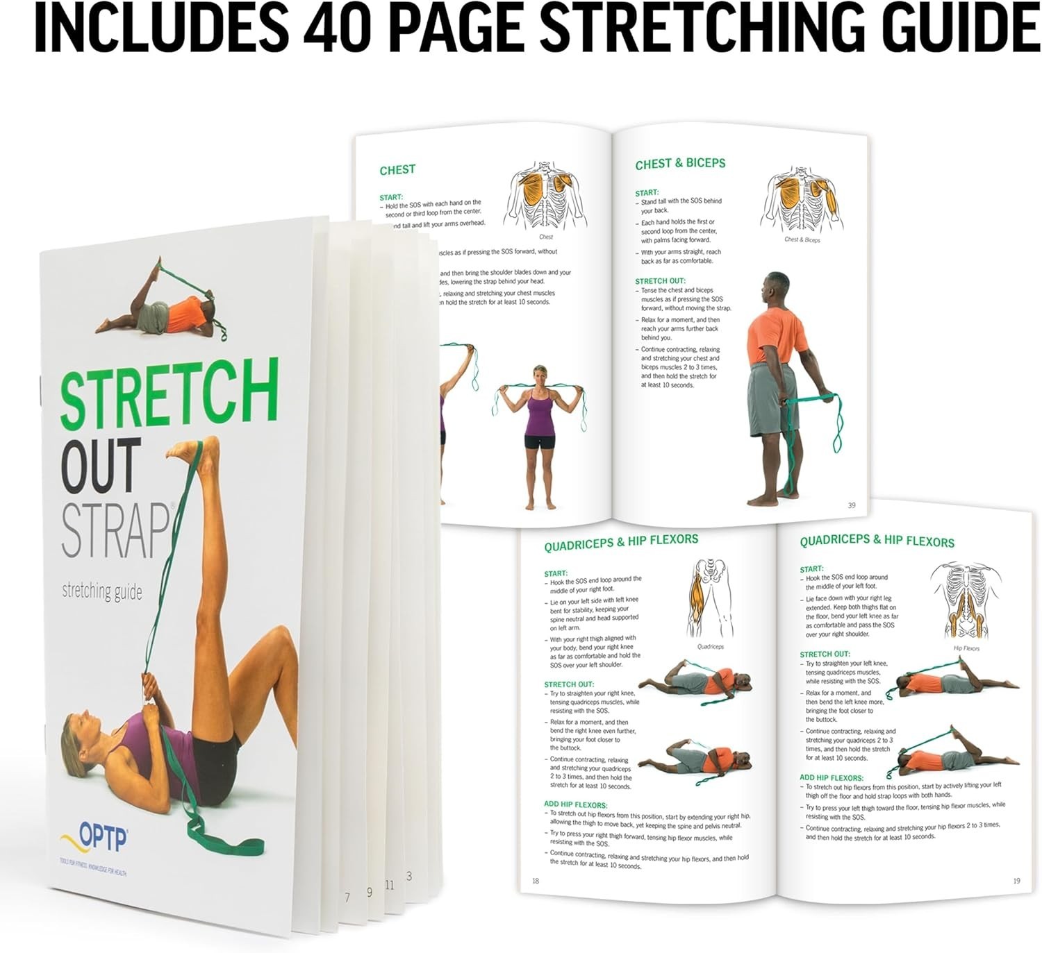 The Stretch Out Strap with Exercise Book, for Flexibility and Mobility Exerc…
