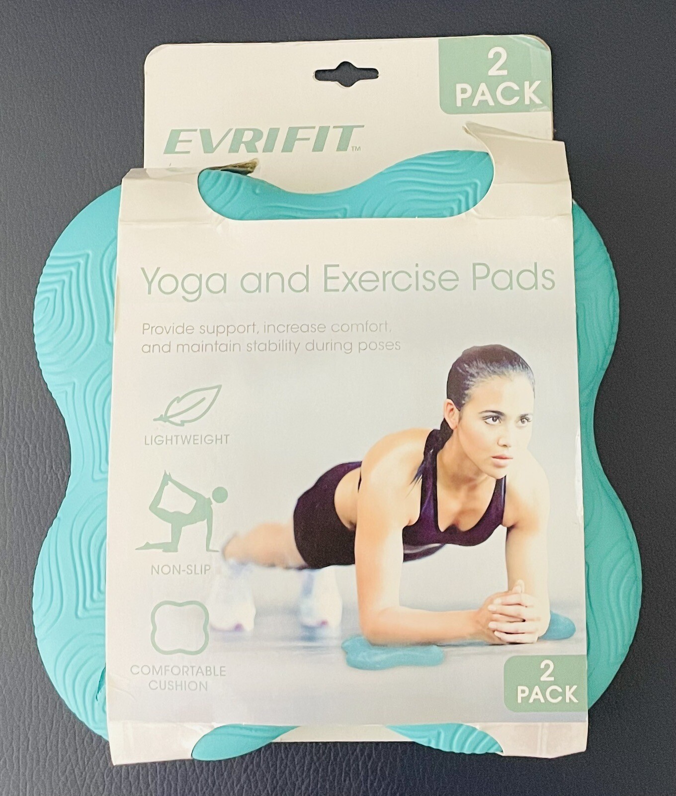 New Evrifit Yoga And Exercise Pads Knee/Elbow Opened Package-AA300