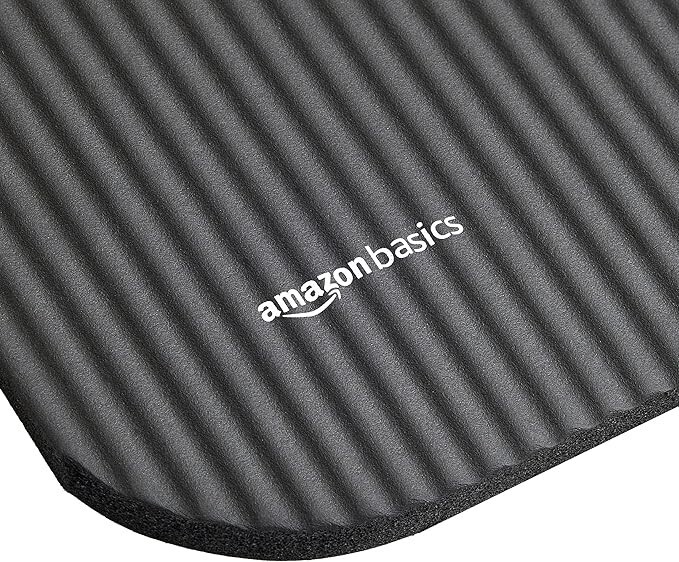 Amazon Basics 1/2 Inch Extra Thick Exercise Yoga Mat with Carrying Strap Visit t