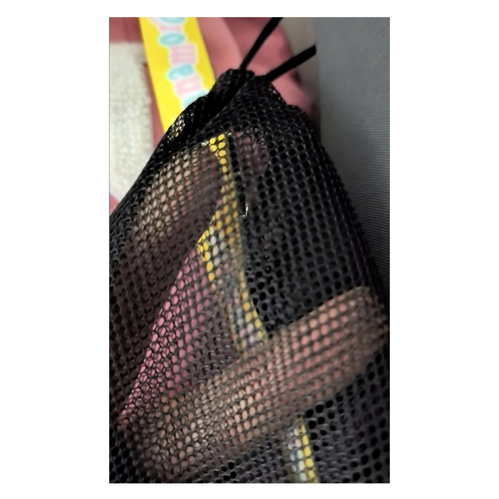 Jump Rope Bag Drawstring Gym Bag with Name Tags Mesh Jumping Rope Carrying Po…