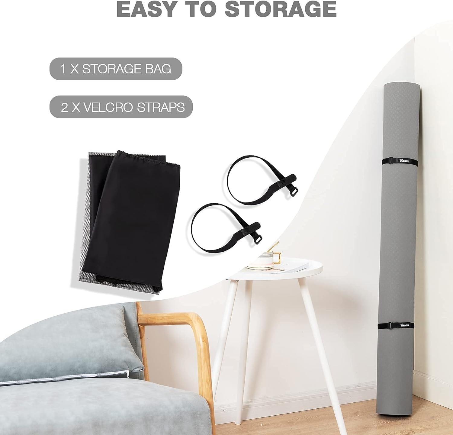 Esterilla de yoga grande para hombre y mujer, antideslizante y ecológica NEW US