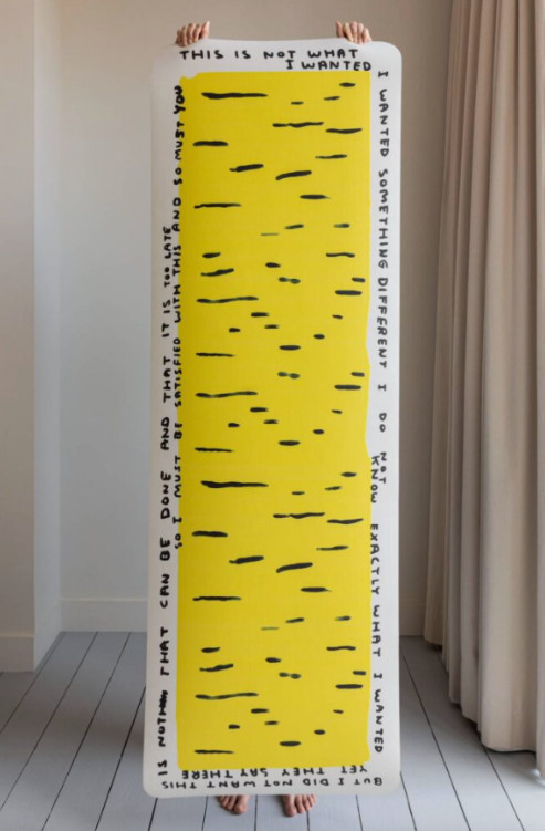 DAVID SHRIGLEY This Is Not What I Wanted (2021) limited edition of 300 yoga mat