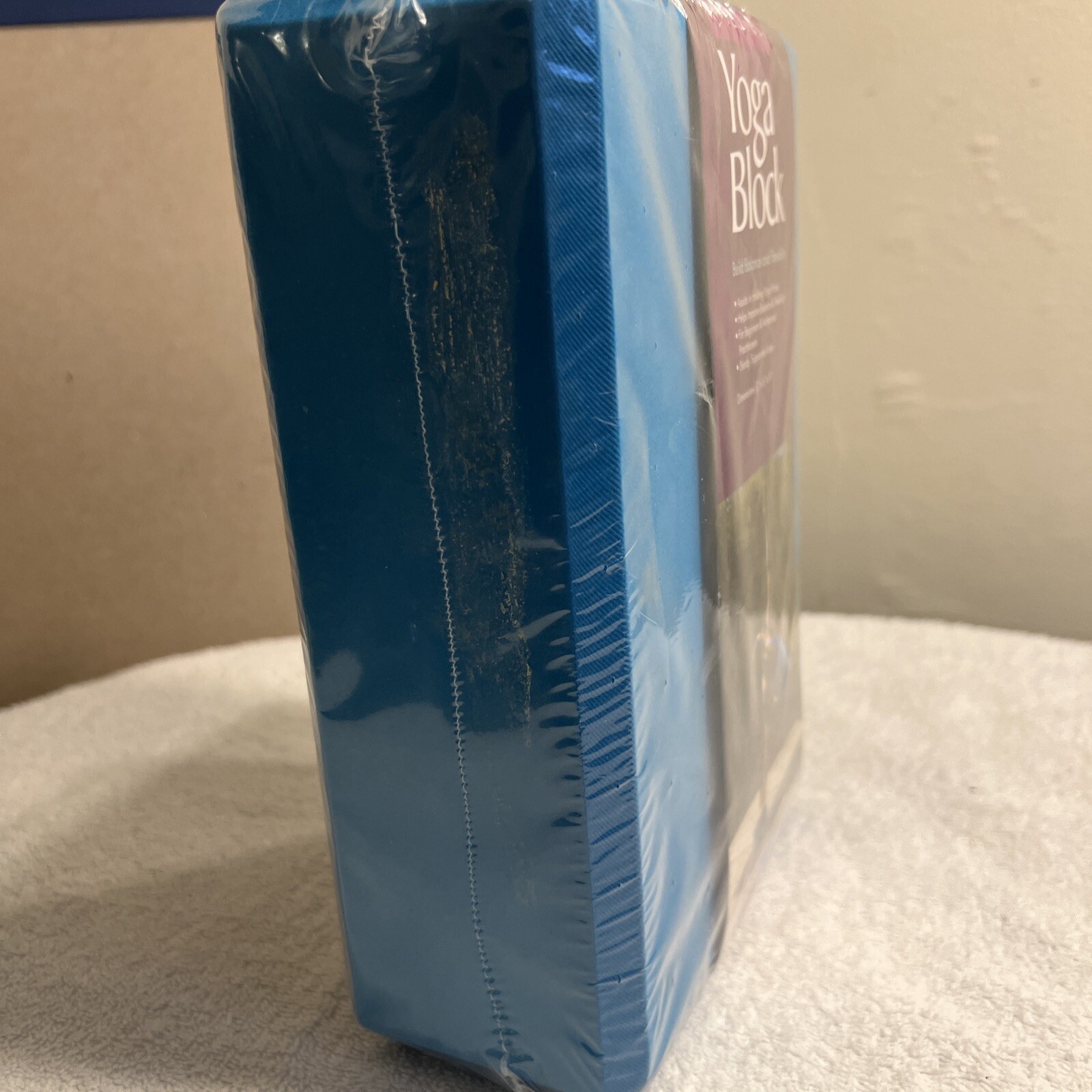 Lotus Yoga Block Foam 3&Prime;x6&Prime;x9&Prime; Blue Brand New Sealed