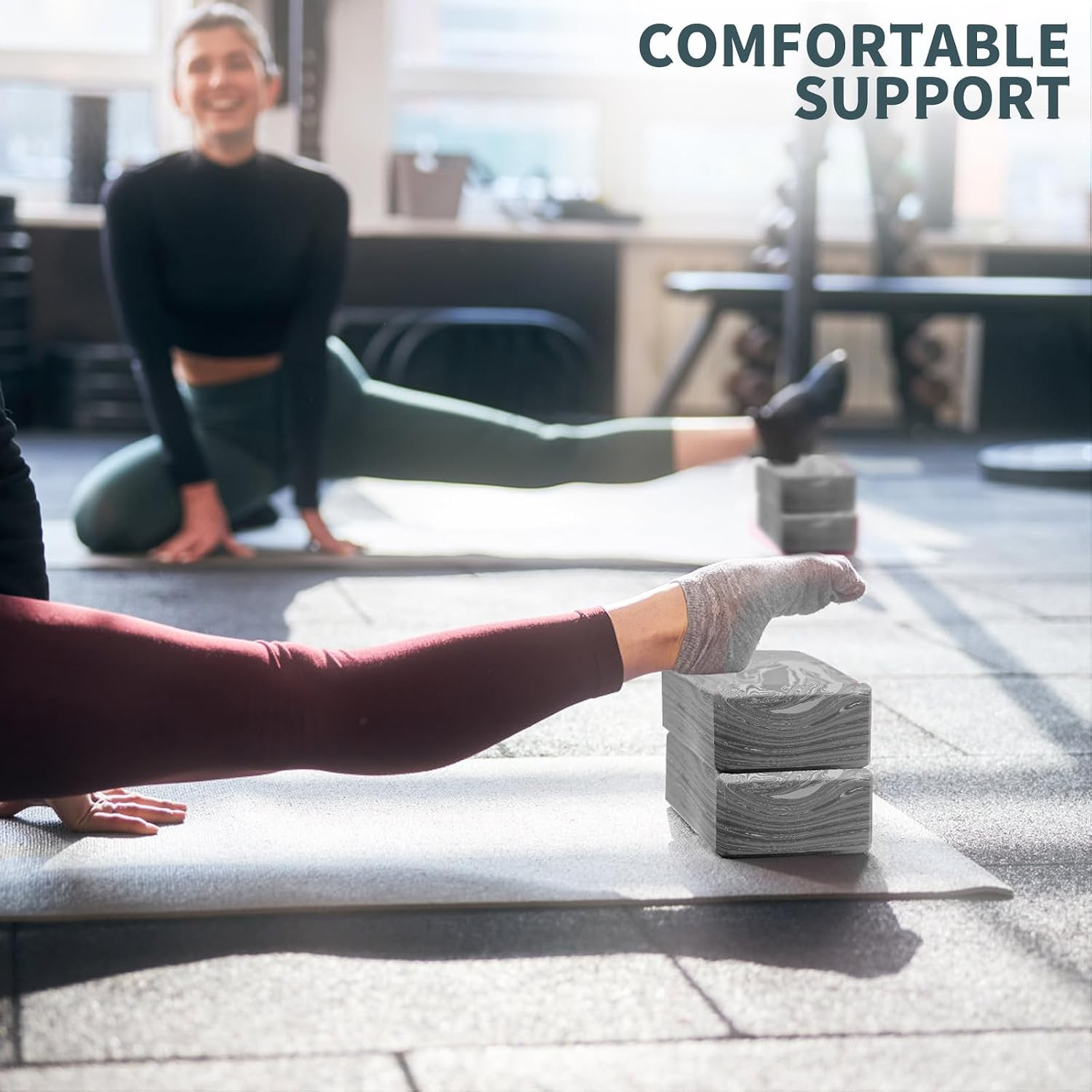 2-Pack Yoga Blocks, High-Density 9&Prime;X6&Prime;X3&Prime; Yoga Brick Foam Blocks Non-Slip EVA