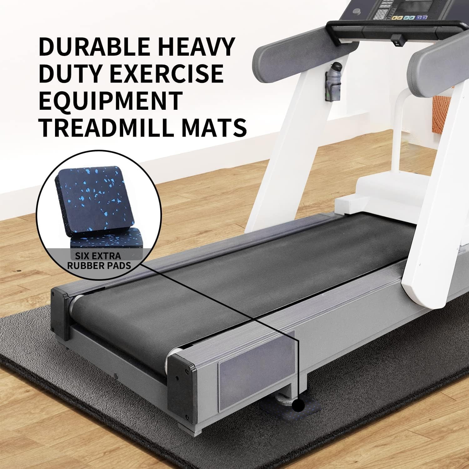 Heavy Duty Exercise Equipment Mat, Treadmill Mat – 45&Prime;x32&Prime;, 48&Prime;x24&Prime;, 78&Prime;x36&Prime; –