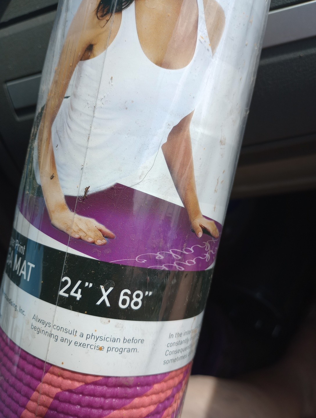 Series 8 Fitness Yoga/Pilates Mat Purple 24”x 68”