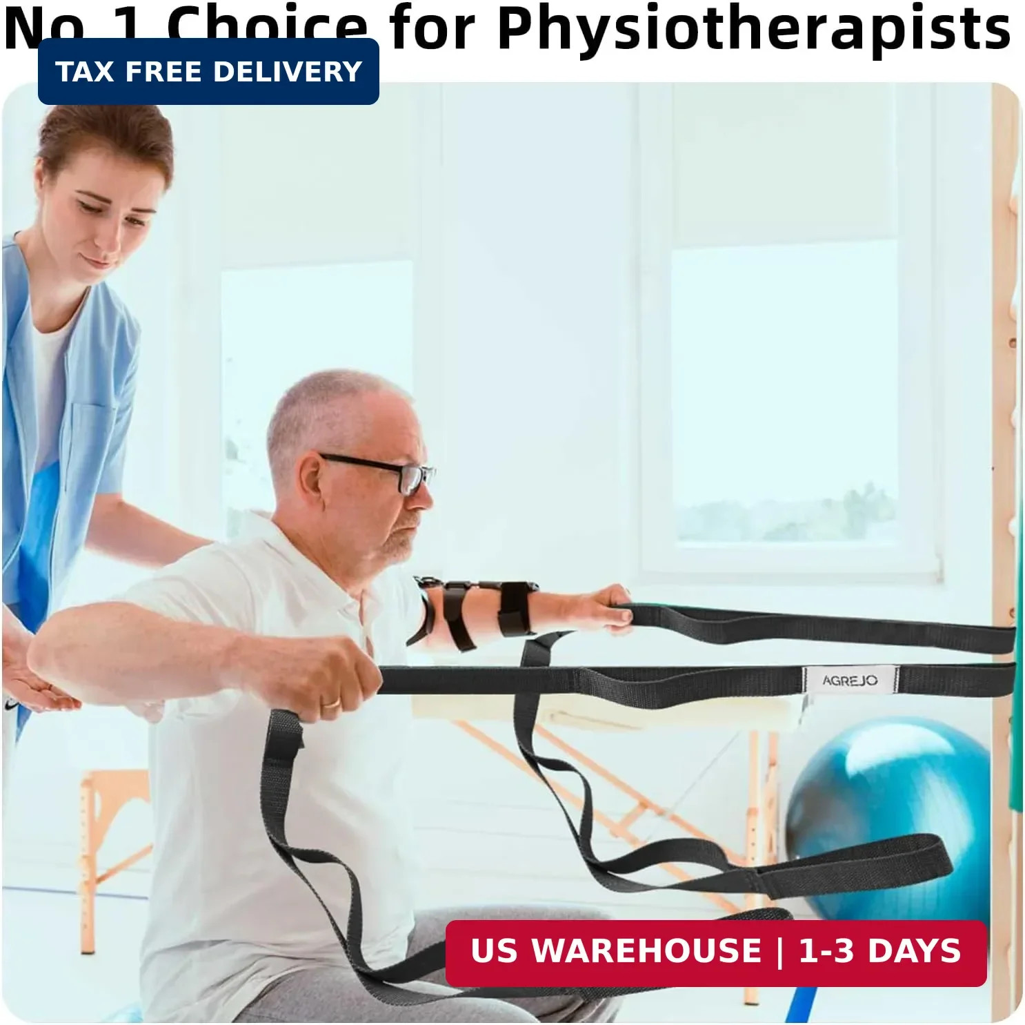 Stretching Strap Yoga Strap for Physical Therapy Stretch Out Straps for Home