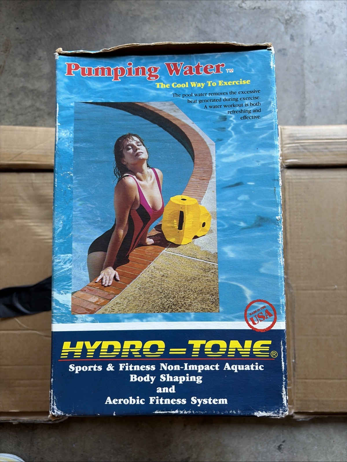 Pair Hydro Tone Aquatic Exercise Systems Water Resistance Dumbells System-1 Box