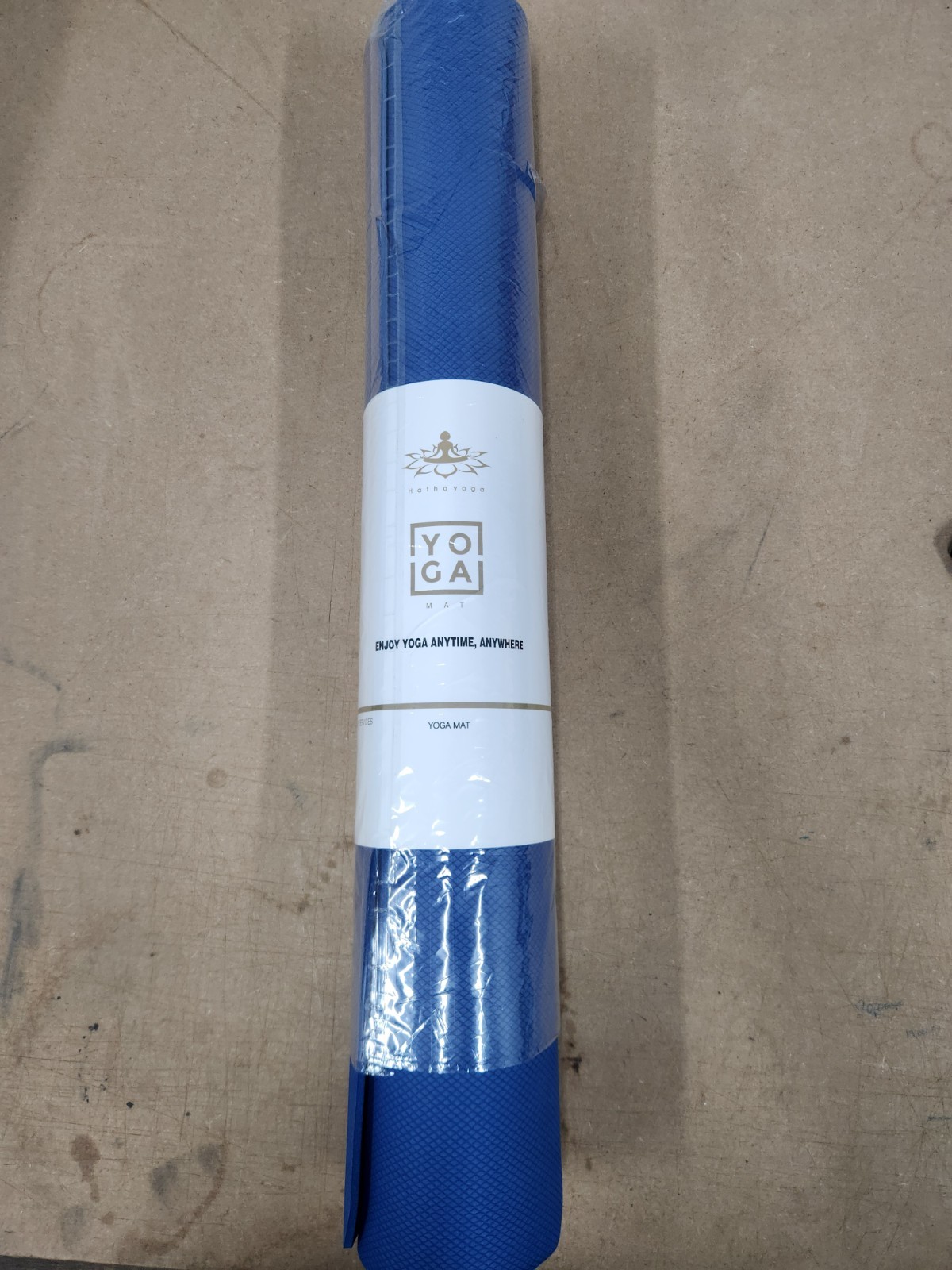 Hatha Yoga Blue Foam Yoga Mat Non-Slip Rectangle for Yoga Unisex Adults