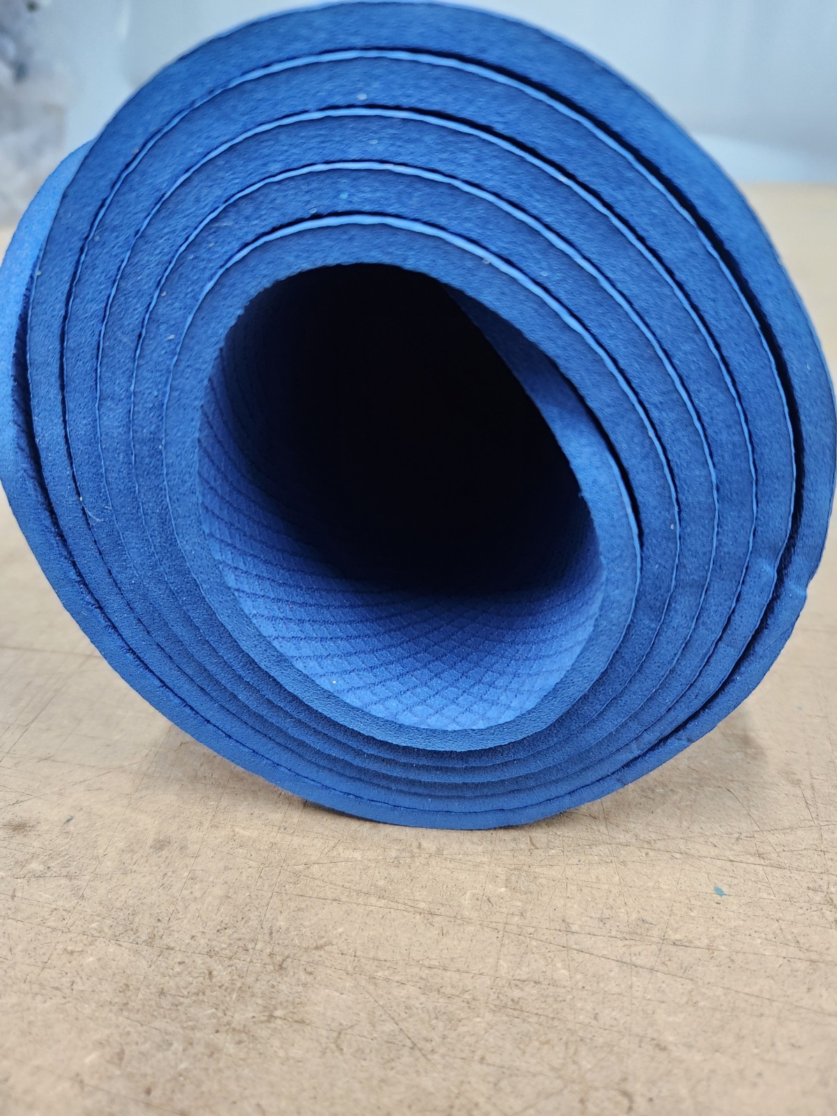 Hatha Yoga Blue Foam Yoga Mat Non-Slip Rectangle for Yoga Unisex Adults
