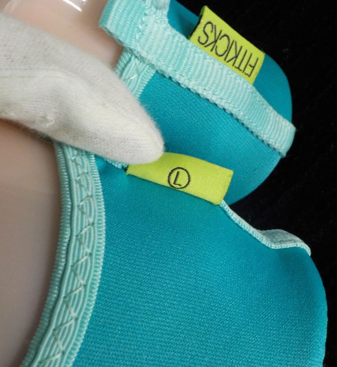 FITKICKS Live Well Foldable Classic Active Yoga Water Shoes LARGE Turquoise *EUC