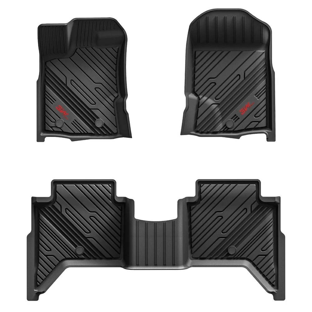 3W Floor Mats Fit for Ford Ranger 2020 2021 2022 2023, TPE All Weather Floor …