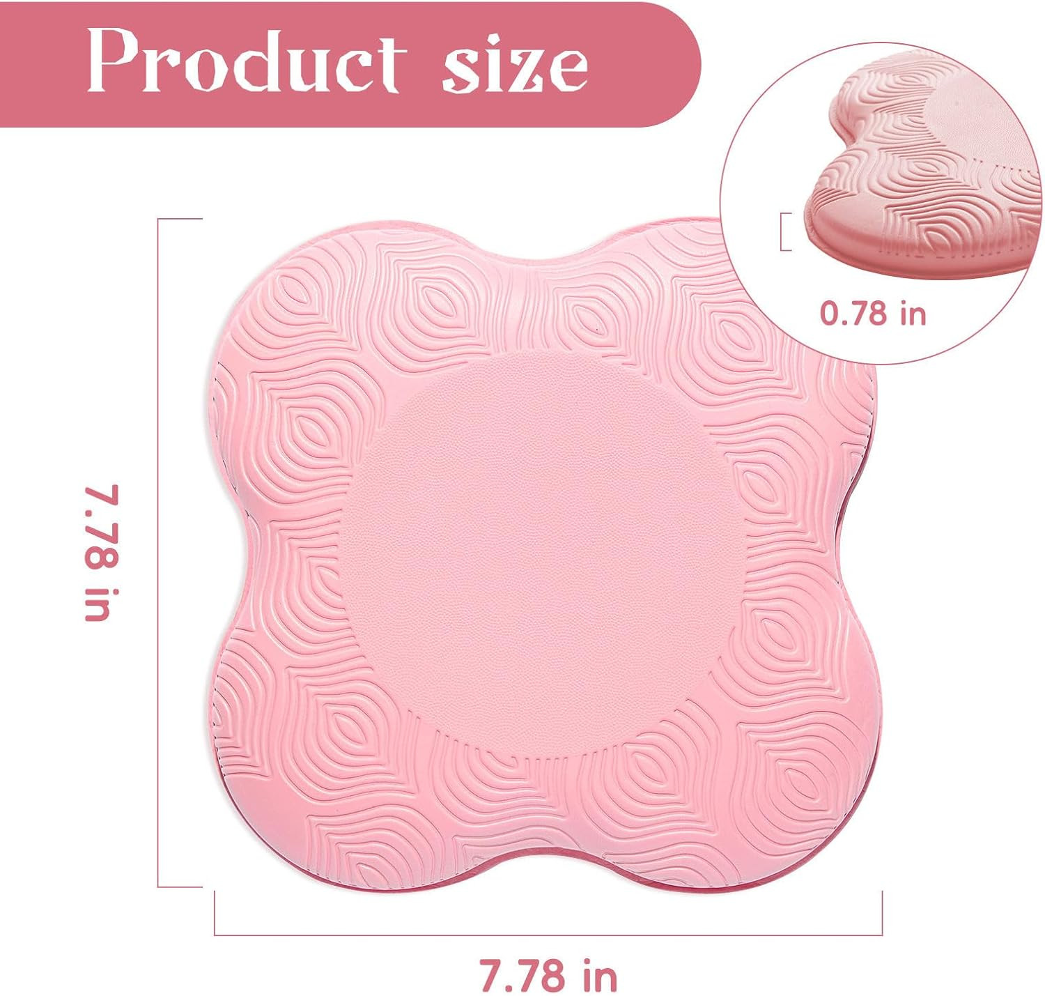2 Pack Yoga Knee & Elbow Cushions, Extra Thick Foam Pads for Pilates, Kneeling