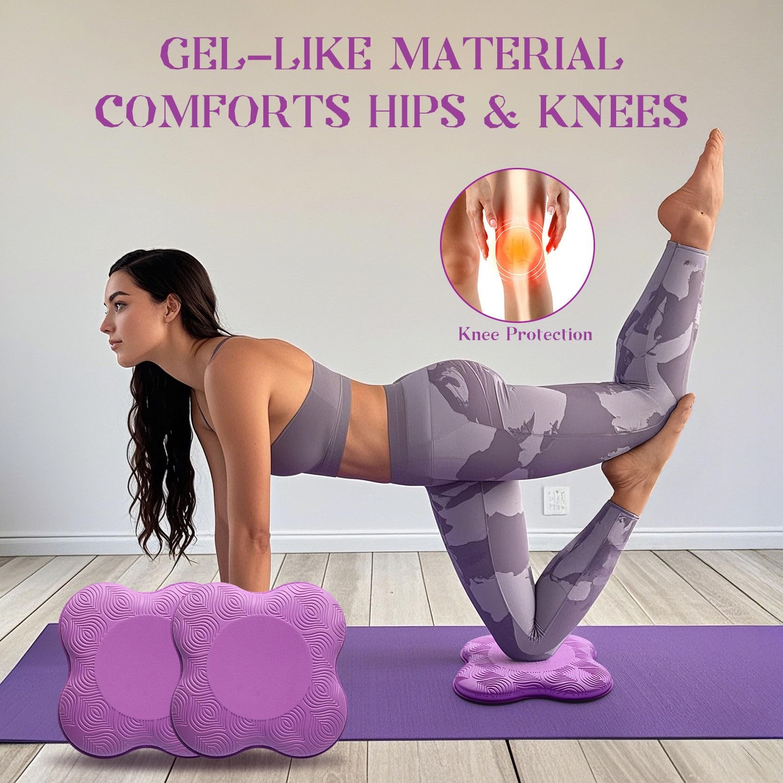 2 packs Yoga Knee Pad Cushion Extra Thick for Knees Elbows Wrist Hands Head F…