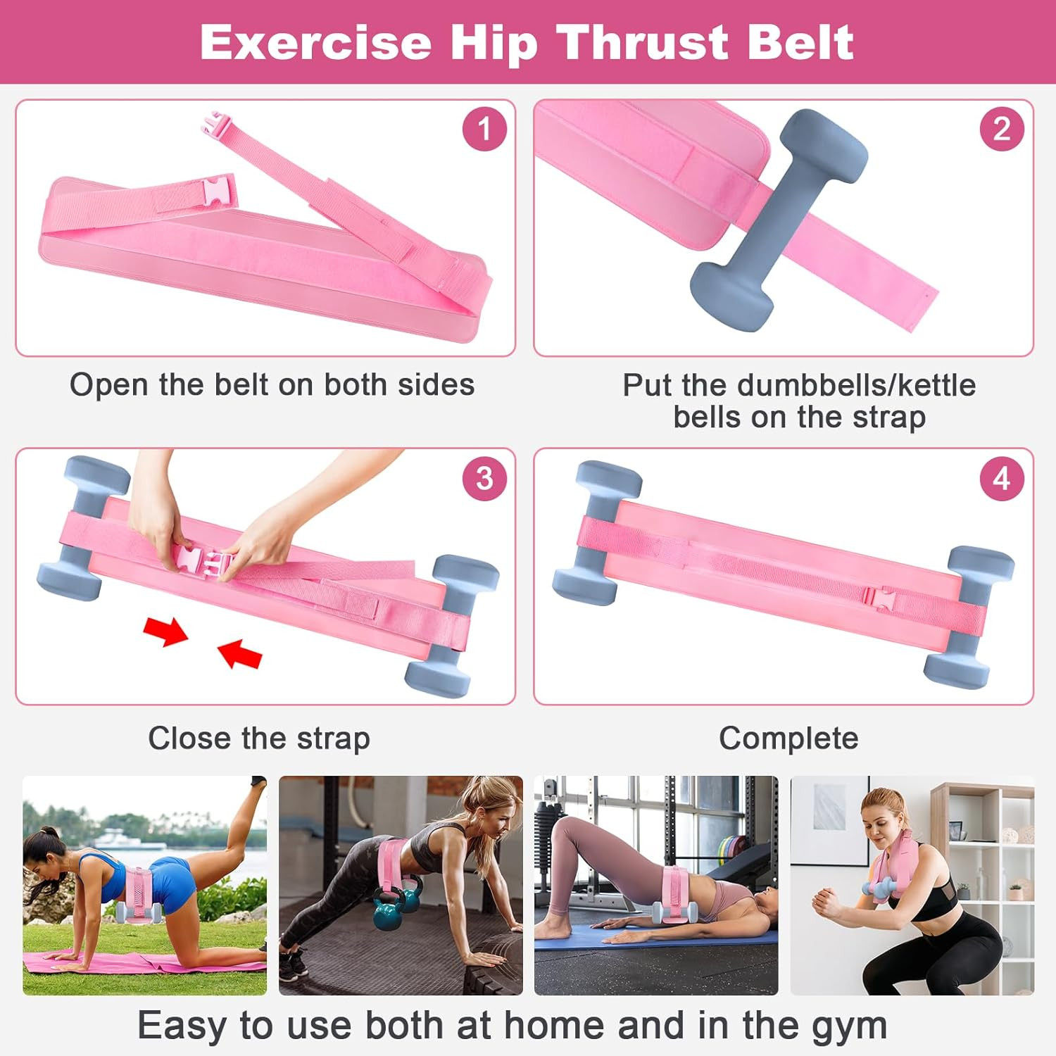 Pilates Ring Set for Home Workout -13 » Pilates Fitness Circle & Ball, Hip Thrus