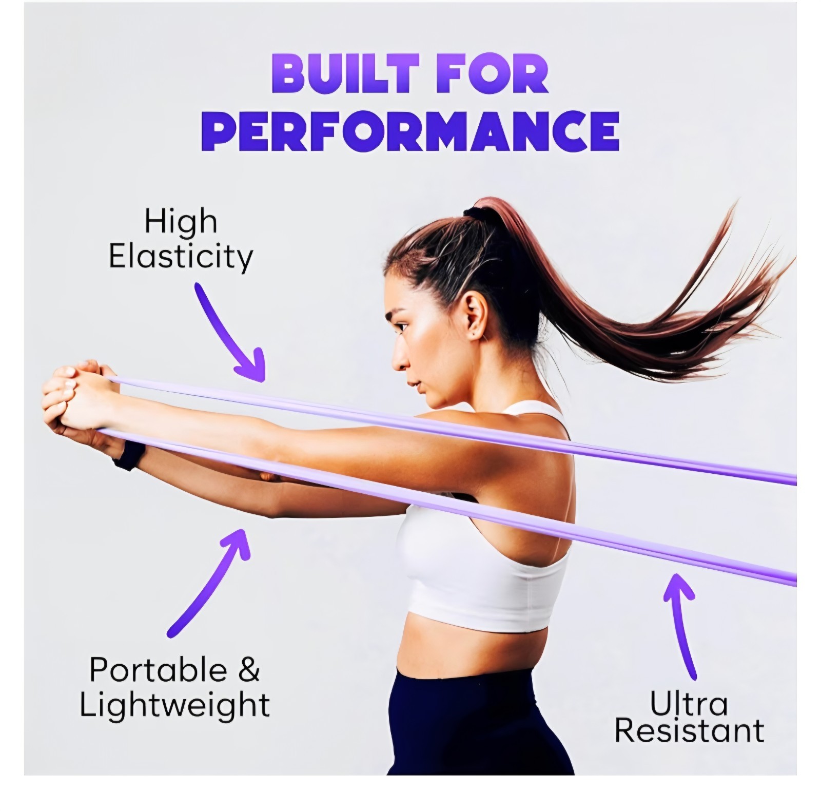 Pilates Ring and Ball Set, at Home Pilates Kit with 14&Prime; Exercise Ring, Purple