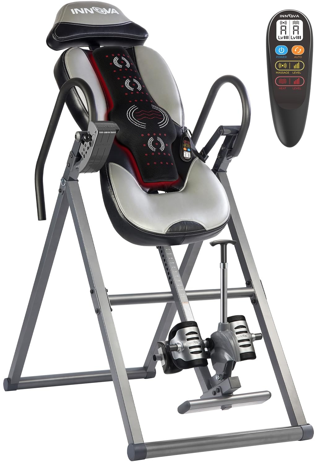 ITM5900 Advanced Heat and Massage Inversion Table, Gray/Black