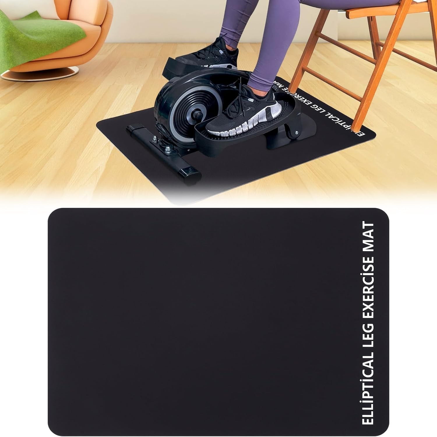 High-Density Non-Slip Exercise Mat for Ellipticals – Stability & Protection