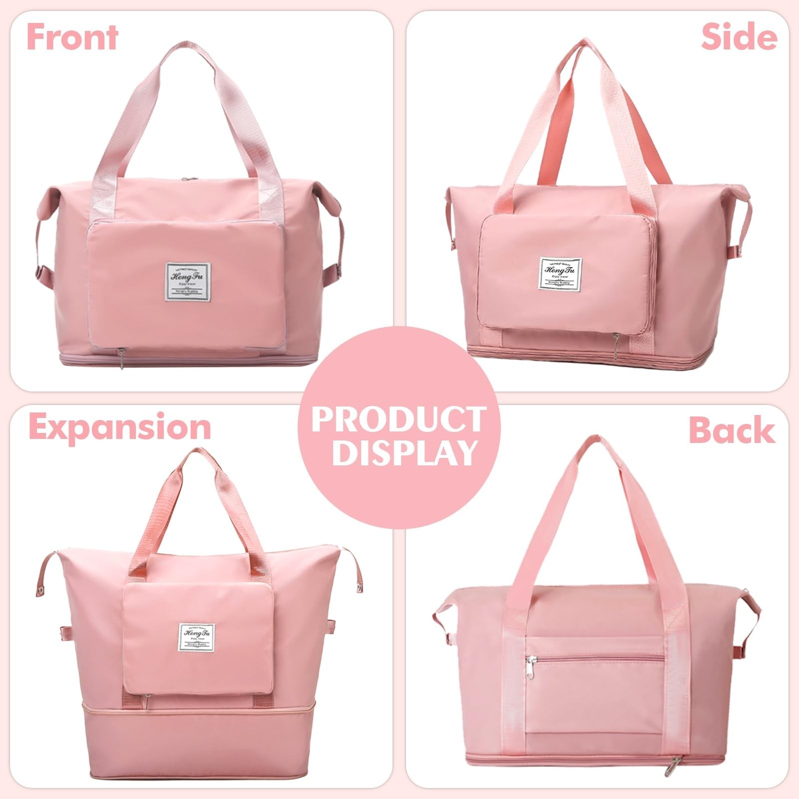 Travel Bag for Women Expandable Weekender Overnight Bag Carry on Sports Tote …