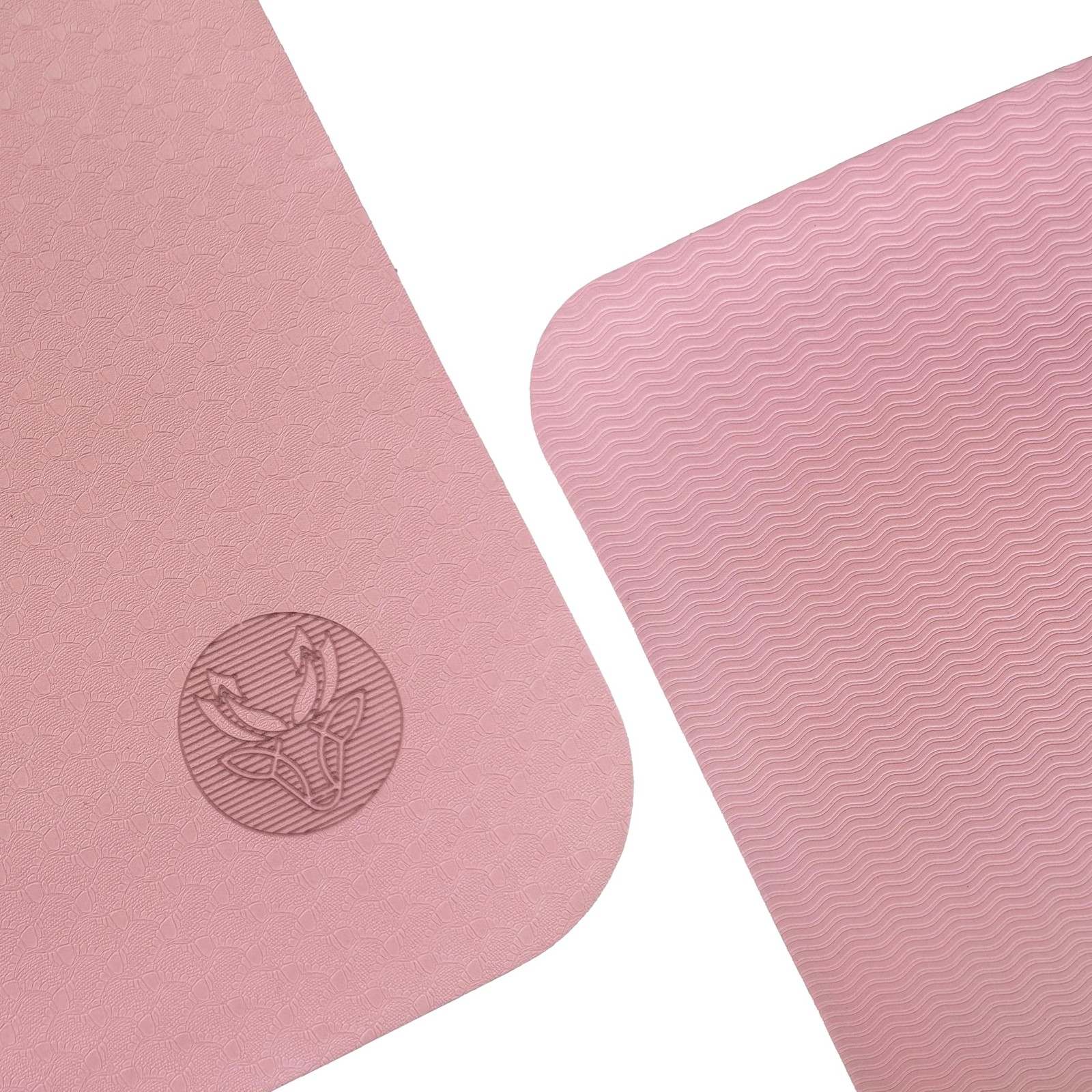 Non Slip TPE Yoga Mat 6mm Thick with Carrying Strap, Lightweight Exercise Mat…