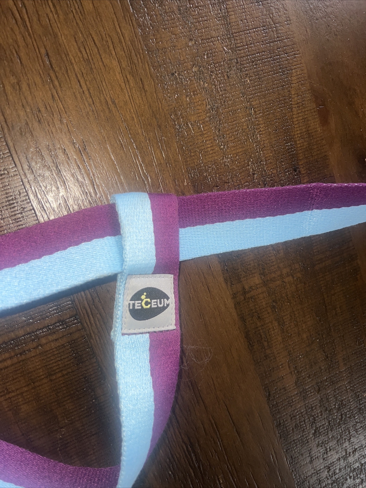 TECEUM Yoga Mat Strap – Adjustable Mat Holder Sling – 64 IN, Mixed Blueberry