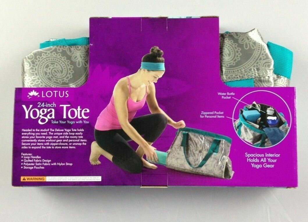 Lotus Yoga Tote Carrying Bag 24-inch Large Capacity Mat Storage – OVERSTOCK SALE