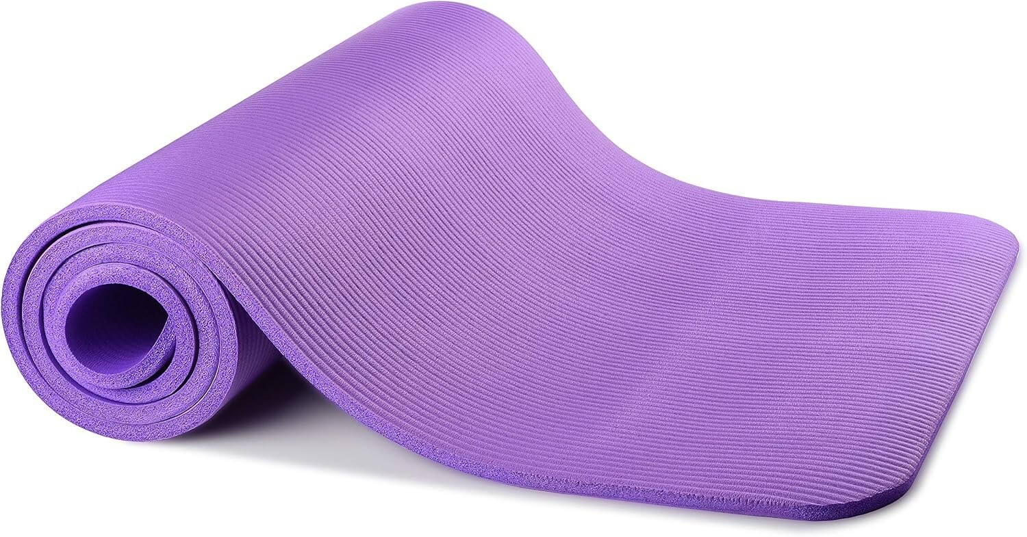 1/2 Inch Thick Yoga Mat Exercise Mat Gym Sport Yoga Pilates Mat 71&Prime;L x 24&Prime;W Mat