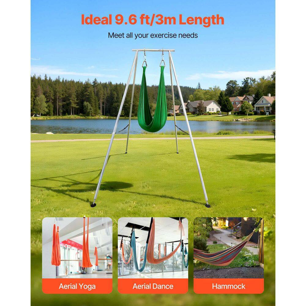 Yoga Stand Frame 9.6 Ft. Length Swing Stand, Max 551.2 Lbs. Load Triangular Stru