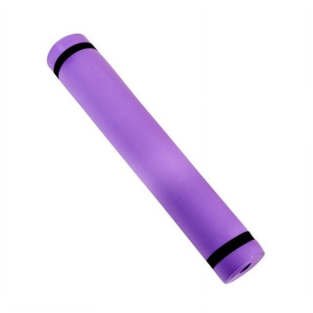 Yoga Mat Exercise Fitness Pilates Camping Gym Pad Non-Slip Foam 173x61x0.4cm