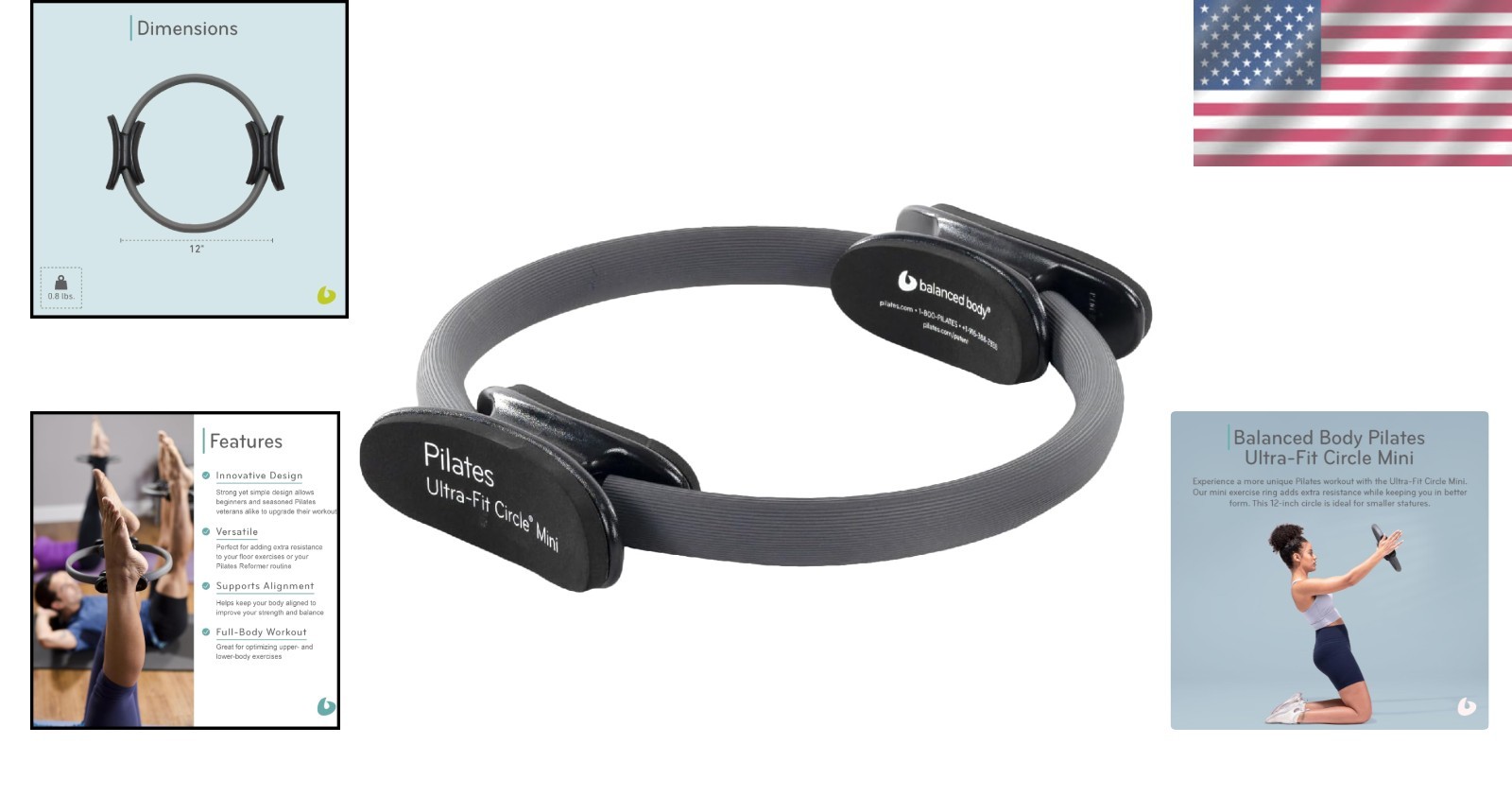 Durable 12-Inch Pilates Fitness Circle for Home and Studio – Women&rsquo;s Edition