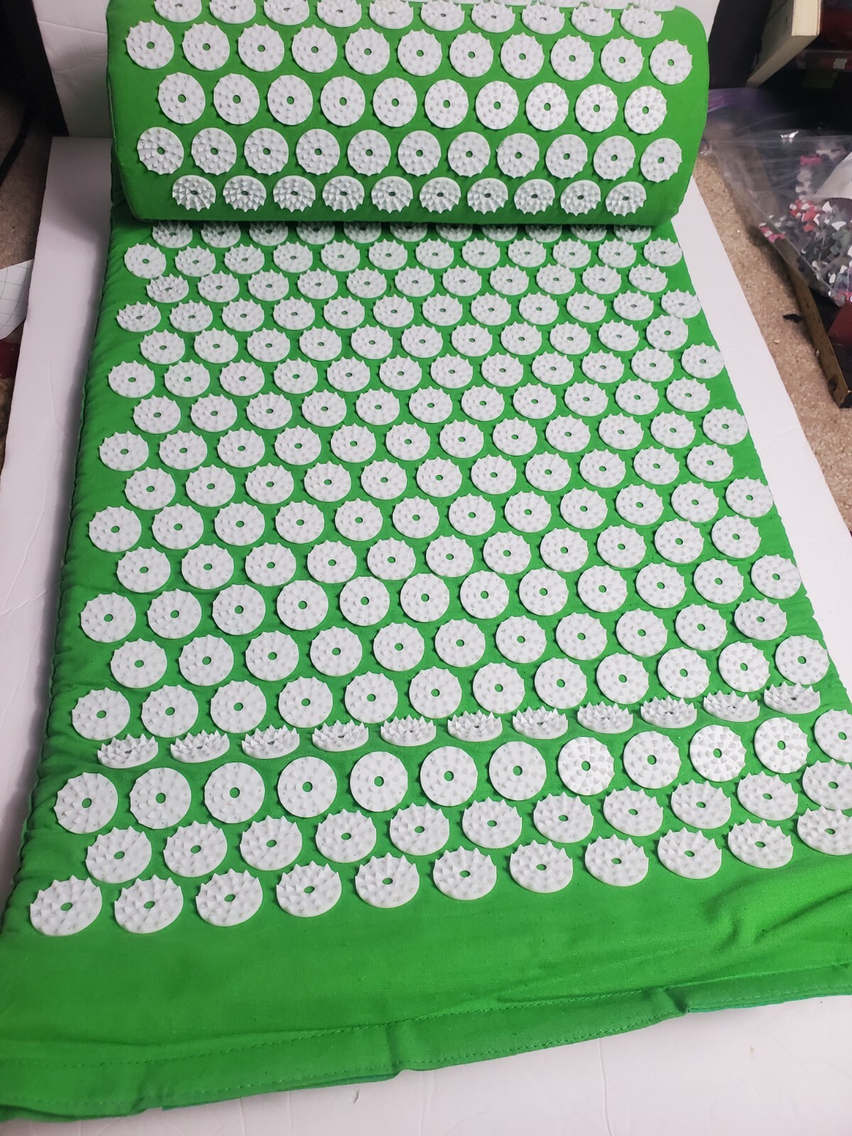 Mat Fitness Massage Yoga Relieve Stress Back Body Pain Spike For Home Pad Green