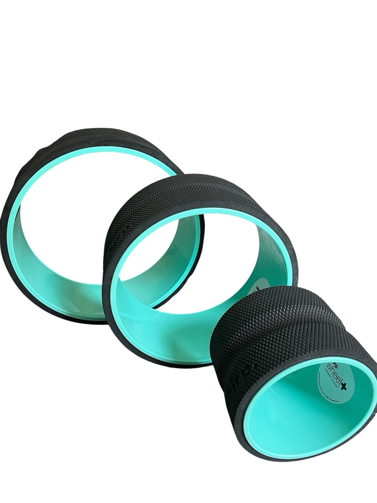 Chirp 3-Piece Yoga Wheel Set Black/Blue