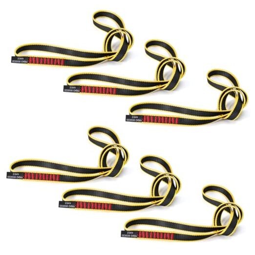 20MM Nylon Climbing Sling Runner 23KN CE2008/EN566 Rock 60cm/ 24inch |Pack of 6