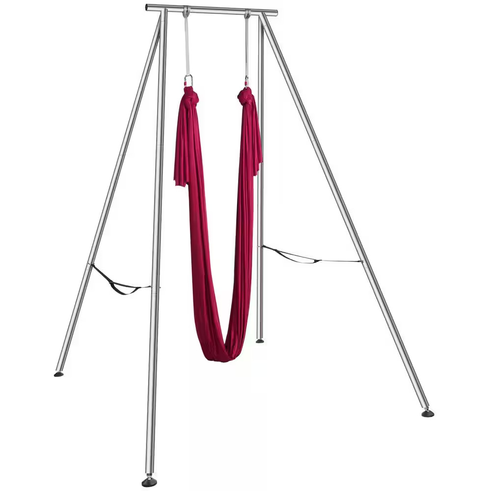 Aerial Yoga Frame and Yoga Hammock, 9.67 Ft. Height Professional Yoga Swing Stan