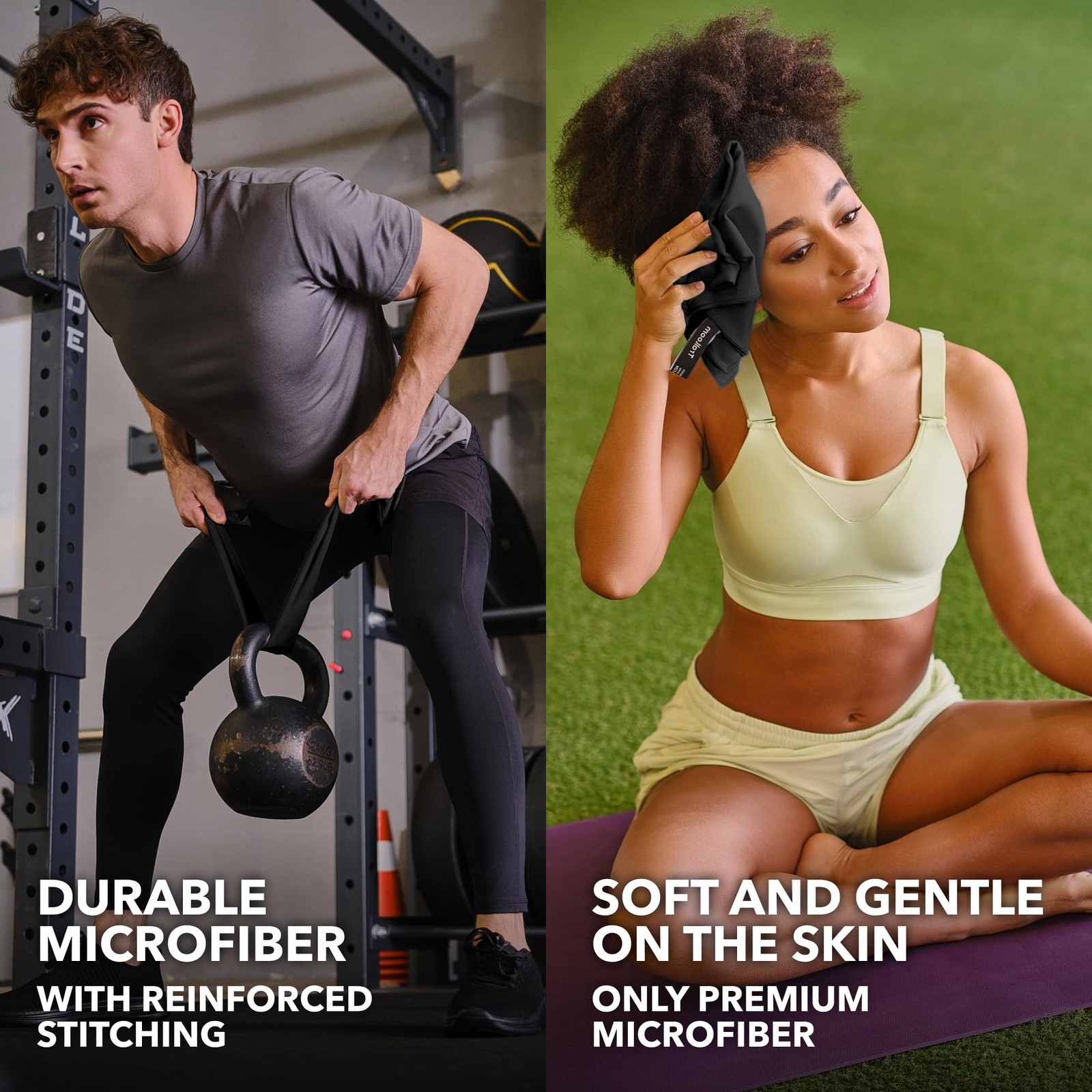 Trailoom Microfiber Workout Towels – Quick Dry Highly Absorbing Odor-Free For