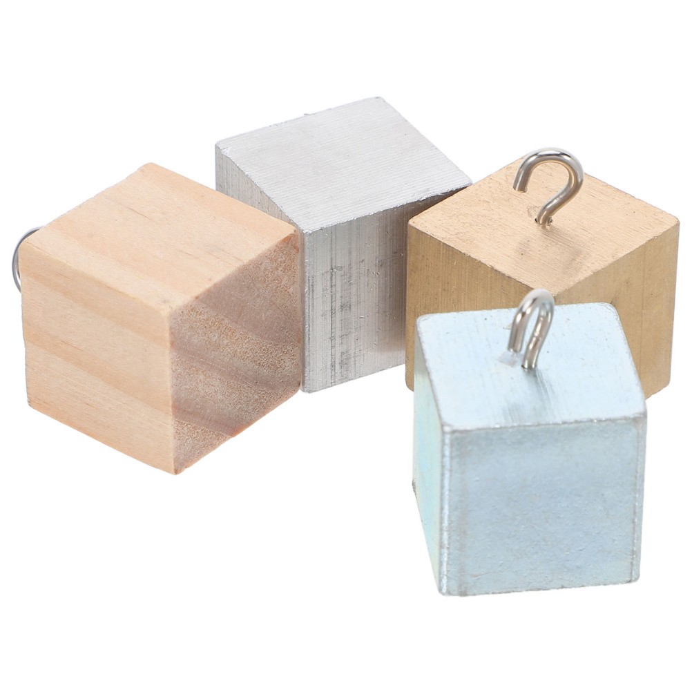4 Pcs Teaching Density for Science Wood Classroom