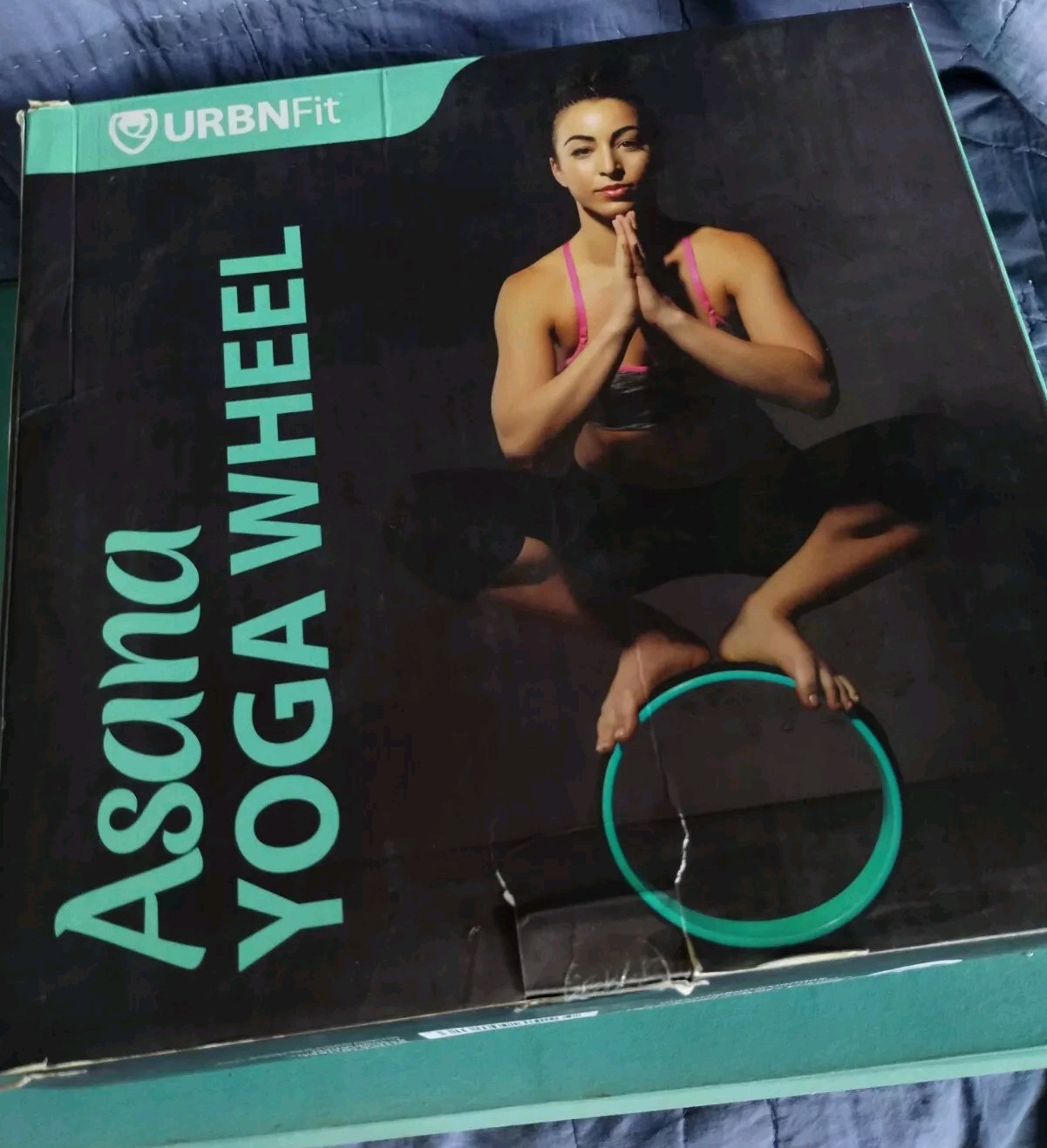 Healing MUSCLE Yoga Wheel TOOL device ACCESSORY STRETCH roll EXERCISE FLOOR HIP