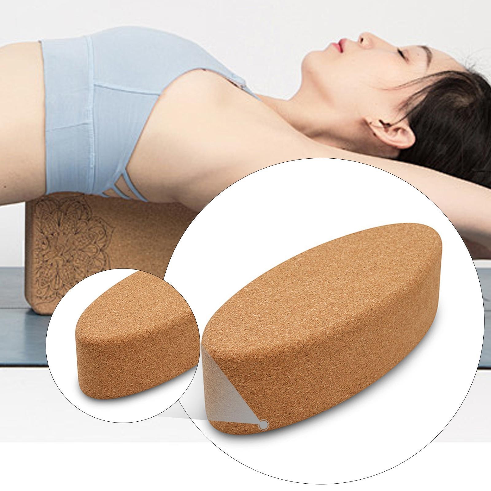 Cork Yoga Block Yoga Brick Non Slip Lightweight Professional Exercise Brick for