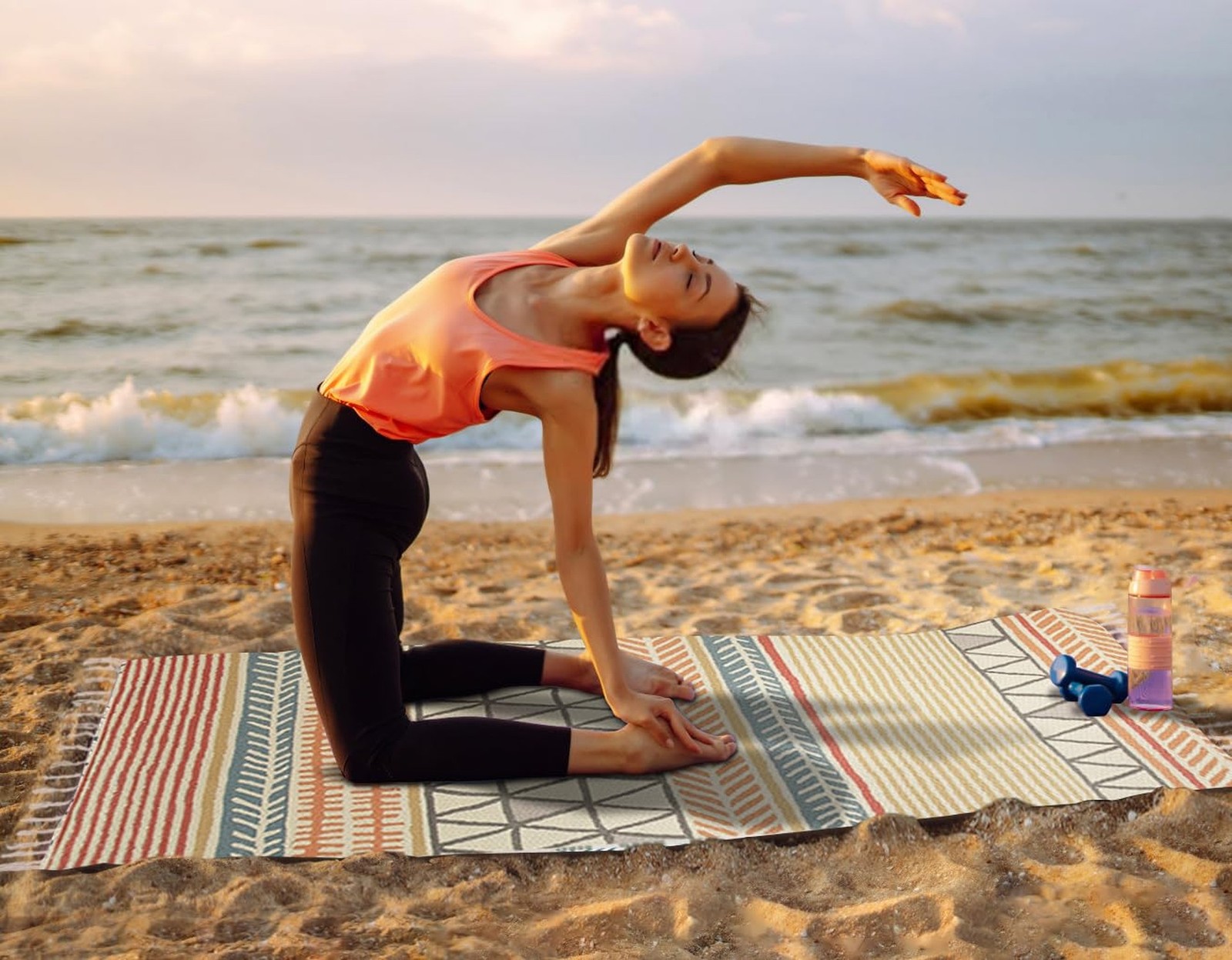 Cifupy Handmade Organic Yoga Mat made with Organic Cotton Yoga Mat – Non Slip…