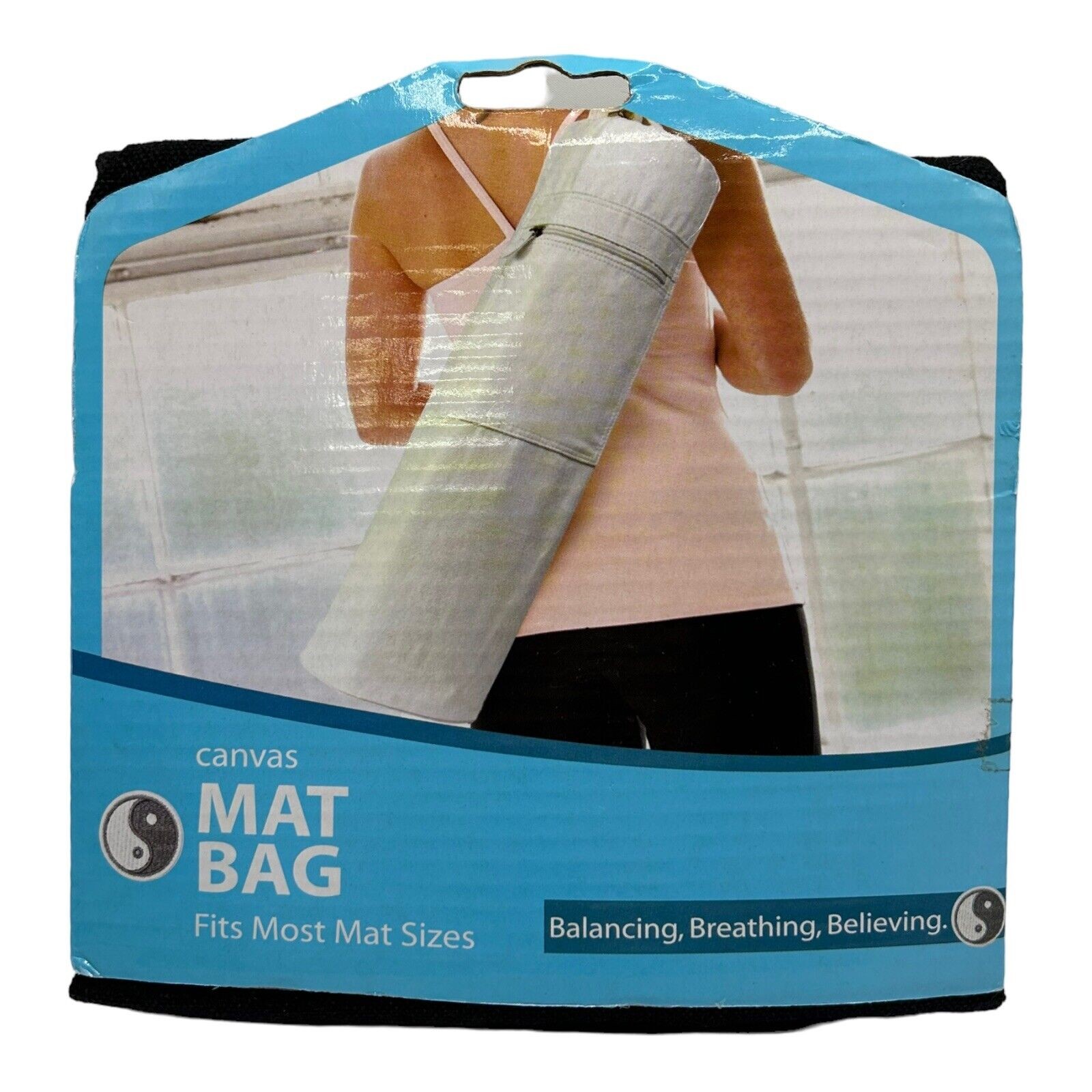 Shalam Industries Yoga Mat Bag – Black Canvas