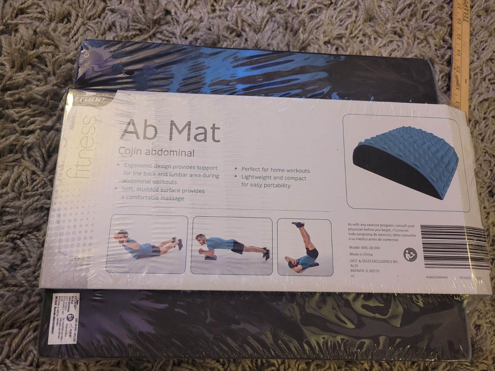 Crane Fitness Ab Mat factory Sealed